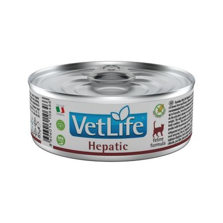 Farmina Vet Life Cat Hepatic влажный корм для взрослых кошек при заболеваниях печени, в консервах