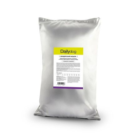 Dailydog сухой корм для пожилых собак средних и крупных пород, склонных к полноте, с индейкой и говядиной, бридерский мешок