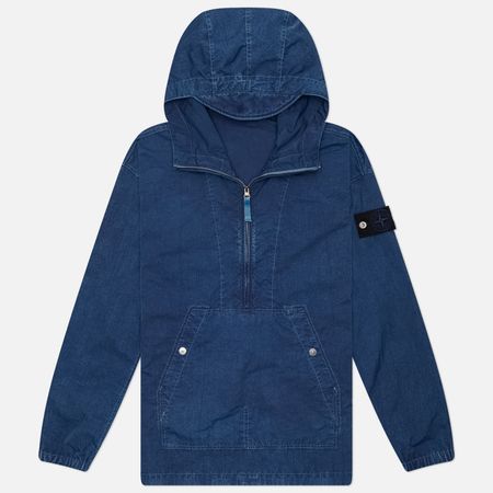Мужская куртка анорак Stone Island Hollow Fibre Nylon Indigo-TC Marmo Corrosion