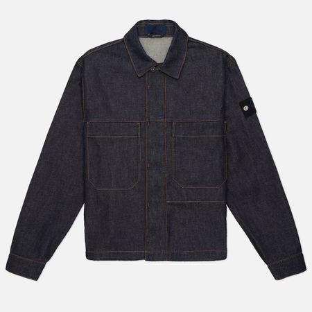 Мужская джинсовая куртка Stone Island Indigo Denim-Raw