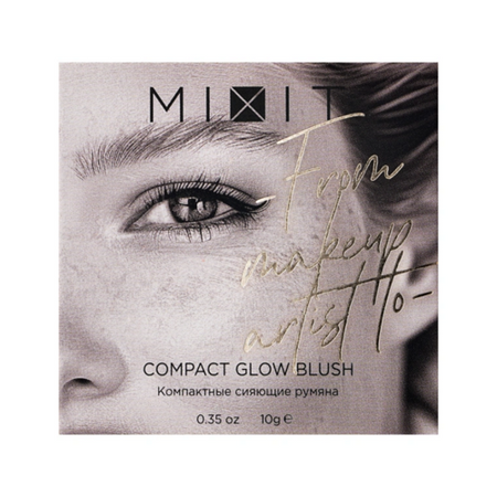 румяна MIXIT компактные сияющие тон 02 10 г