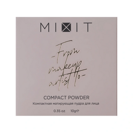 Пудра MIXIT компактная матирующая тон 03 д/лица 10 г