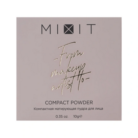 Пудра MIXIT компактная матирующая тон 02 д/лица 10 г