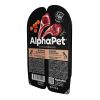 AlphaPet Superpremium влажный корм для щенков, беременных и кормящих собак, с ЯГНЕНКОМ и морковью, в ламистерах