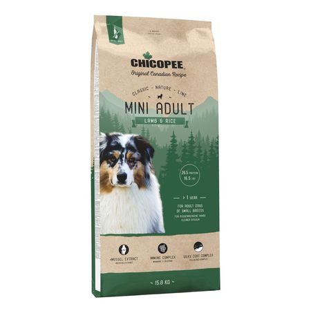 Chicopee CNL Mini Adult Lamb &amp; Rice сухой корм для взрослых собак мелких пород с ЯГНЕНКОМ и рисом