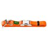 Ошейник нейлоновый для собак  Hunter ALU-Strong S, 30-45 см, с металлической застежкой, оранжевый