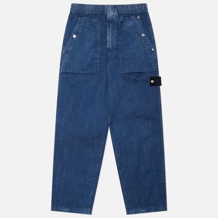 Мужские брюки Stone Island Hollow Fibre Nylon Indigo-TC Marmo Corrosion