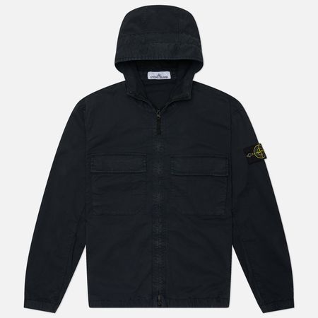 Мужская куртка ветровка Stone Island Stretch Organic Cotton Twill Hooded