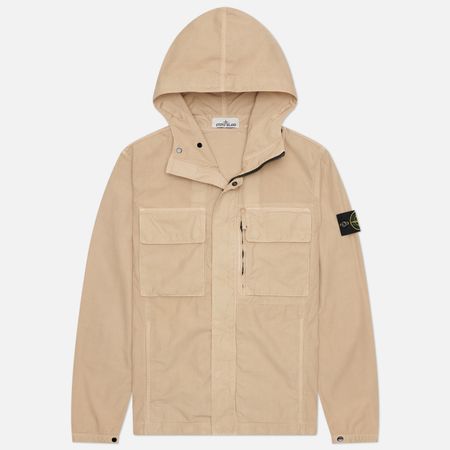 Мужская куртка ветровка Stone Island Canvas Weave Cotton Hooded