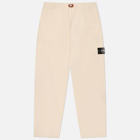 Мужские брюки Stone Island Recycled Cotton Canvas Cargo Raw Beauty