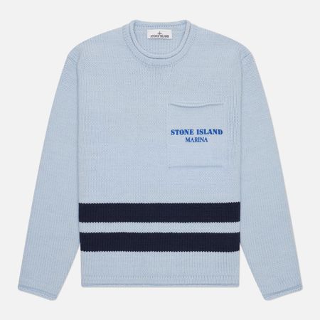 Мужской свитер Stone Island Marina Stripe-Detail Crewneck