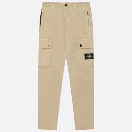 Мужские брюки Stone Island Stretch Organic Broken Twill Cotton Old Effect Slim