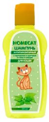 Шампунь для кошек HOMECAT Антипаразитный от блох и клещей с гераниолом и крапивой