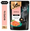 Корм влажный для кошек Sheba Аппетитные ломтики в желе с форелью