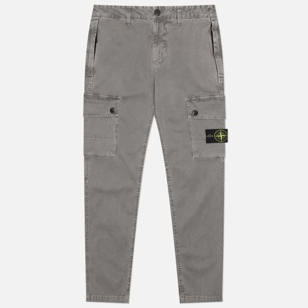 Мужские брюки Stone Island Stretch Organic Broken Twill Cotton Old Effect Slim