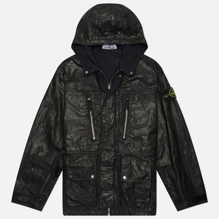 Мужская демисезонная куртка Stone Island Slick Nylon Tela-TC Hooded