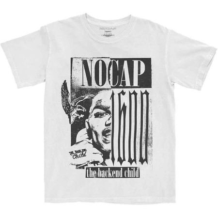 NoCap T Shirt Backend Logo Official Mens White XXL 2XL