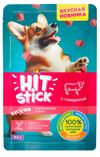 Корм влажный для собак Hit Stick с говядиной в соусе