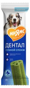 Лакомство для собак Мнямс Dental Зубные спонжи с эвкалиптом