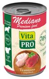 Корм влажный для собак Vita Pro Mediano телятина с индейкой кусочки в соусе