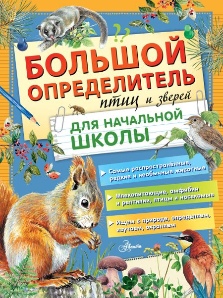 None Большой определитель птиц и зверей для начальной школы